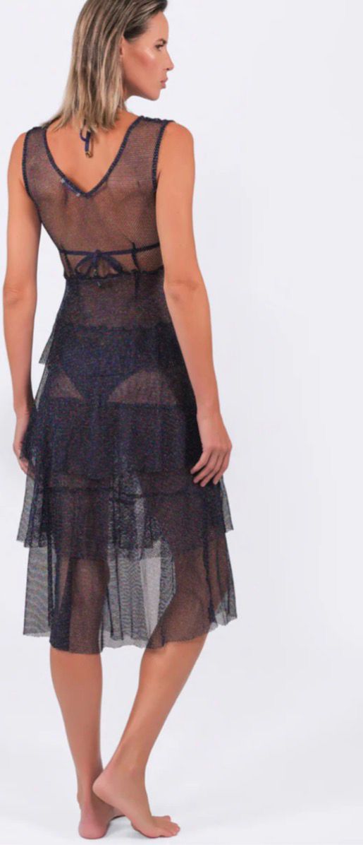Vestido Buzios Shimmer Dusk Blue