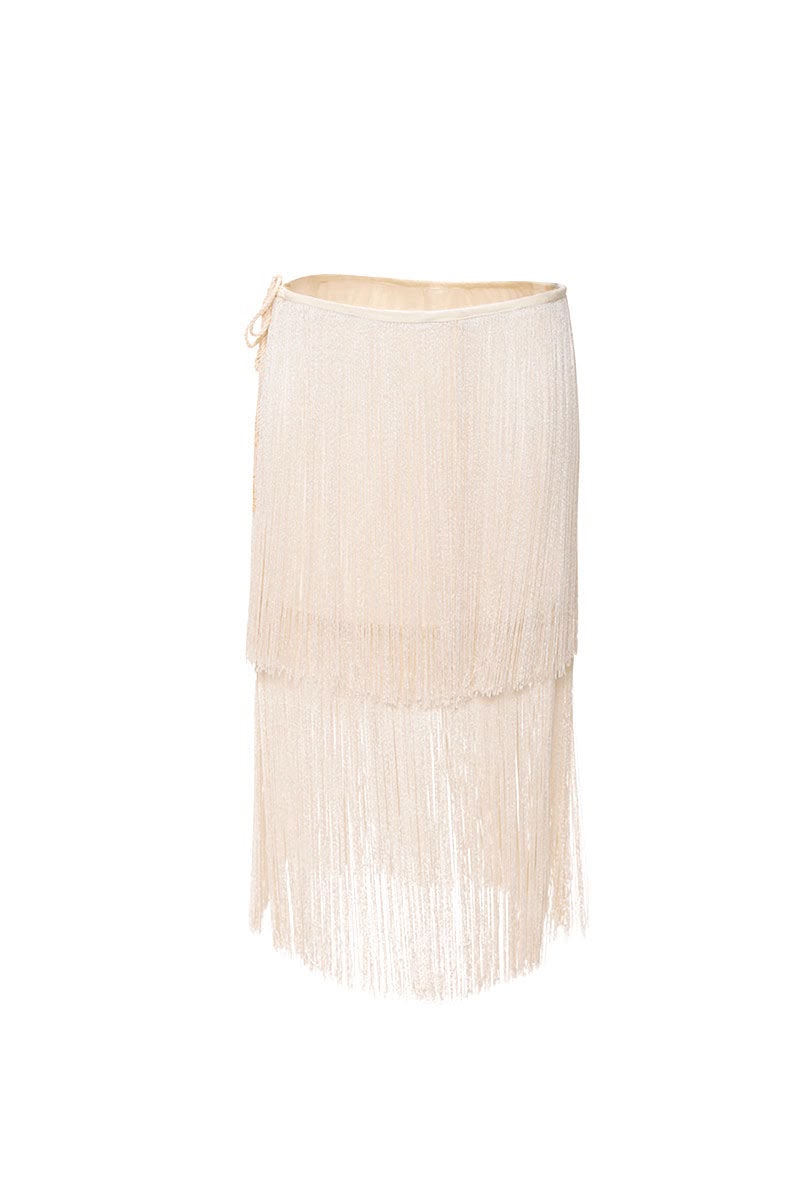 Falda de hilos Candid Ivory