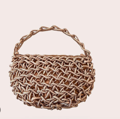 Bolsa Bohemia Rosa Gold