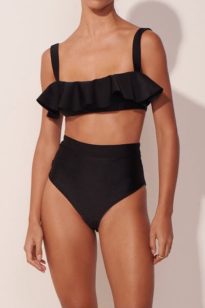 Top  Bolero The Classy Ruffle Black