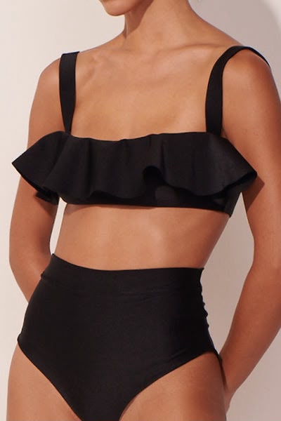 Top  Bolero The Classy Ruffle Black