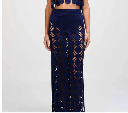 Falda Laser Bora Navy