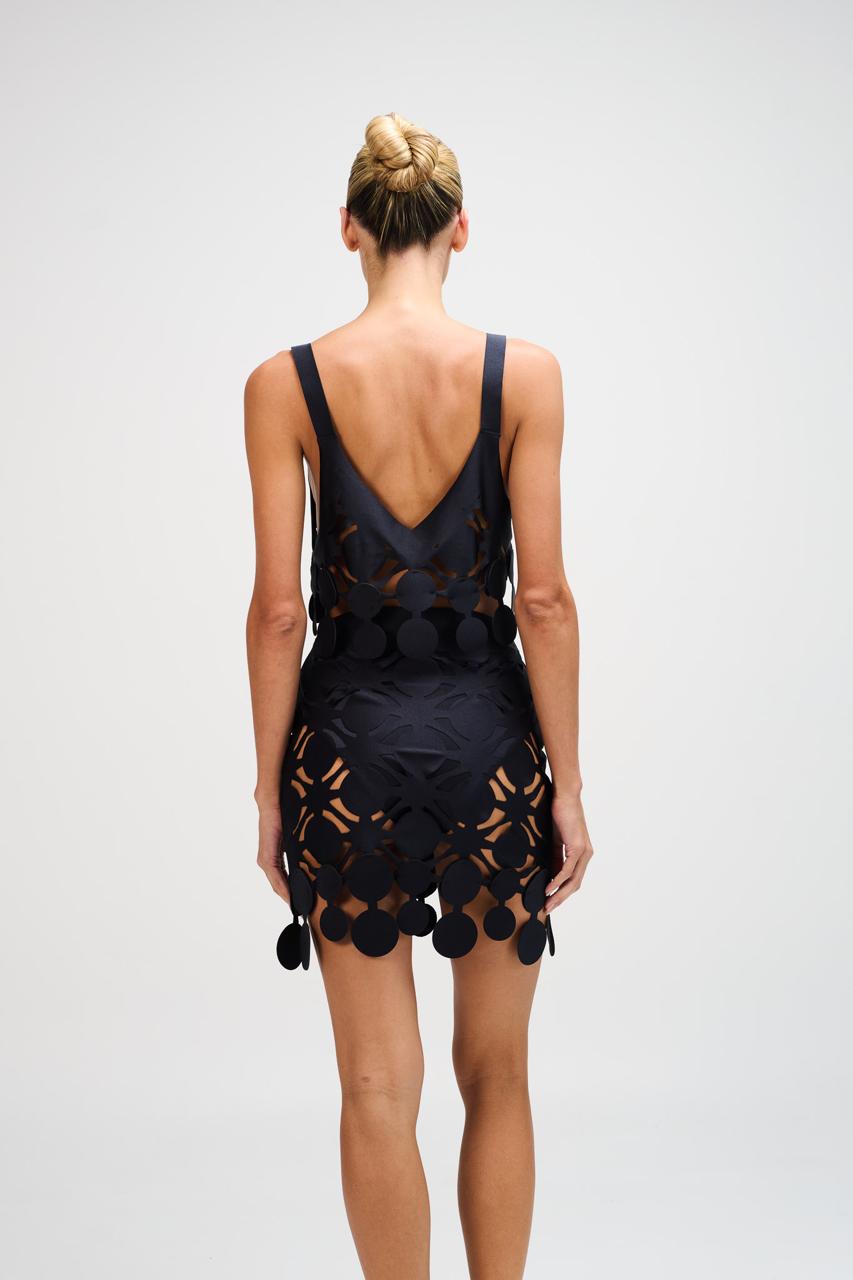 Falda Corte Aris Skirt Black