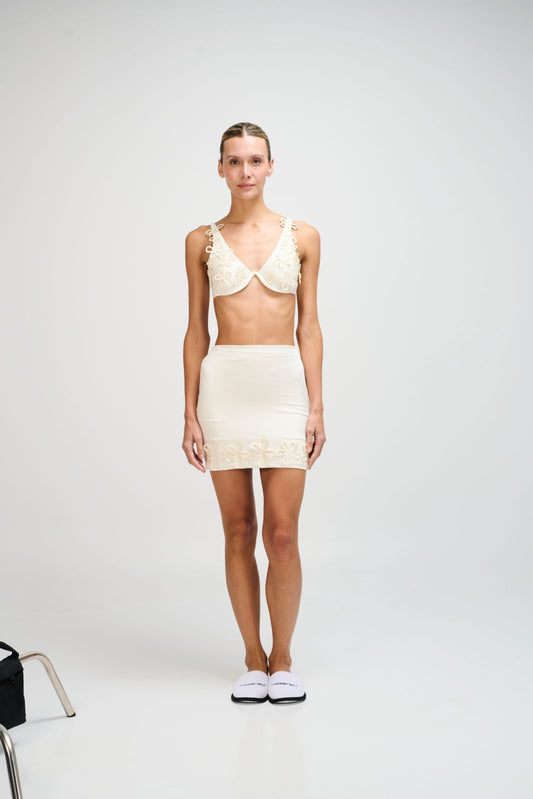 Falda Phoebe Skirt Ivory