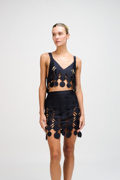 Falda Corte Aris Skirt Black